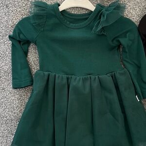 Little Sleepies Green Long Sleeve Dress with bottoms